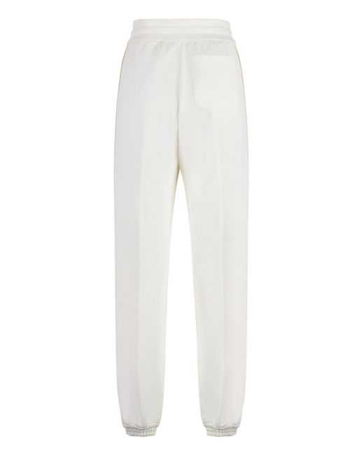 Gucci White Logoed Side Stripes Track-pants
