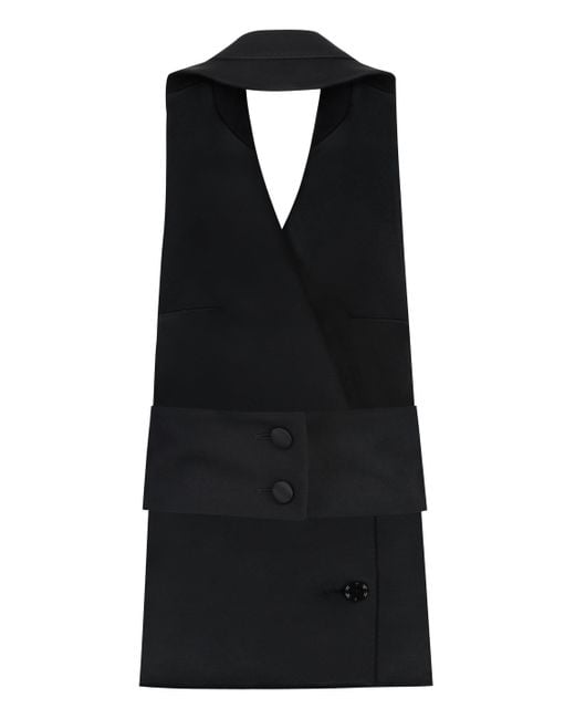 Dolce & Gabbana Black Double-Breasted Waistcoat