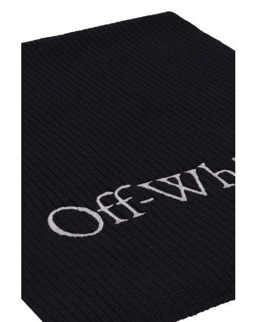 Off-White c/o Virgil Abloh Black Bookish Knit Scarf for men