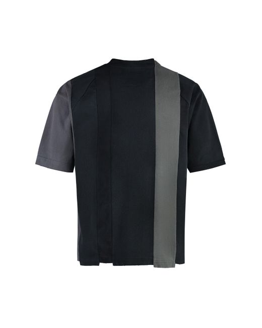 T-shirt girocollo in cotone di Maison Mihara Yasuhiro in Black da Uomo