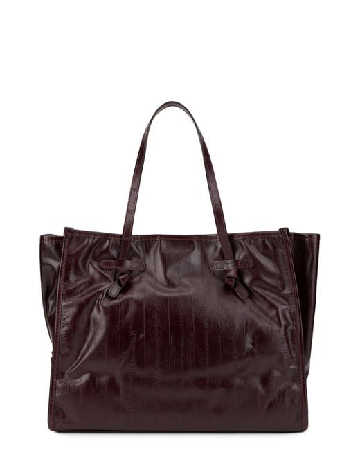 Gianni Chiarini Purple Spacious Tote Bag
