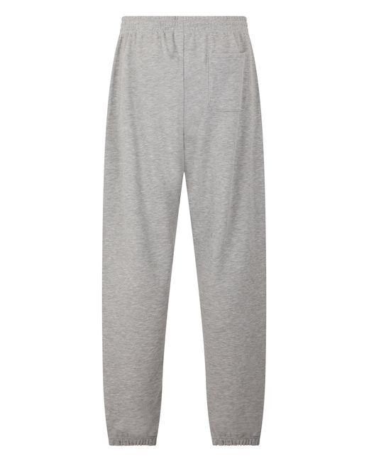 New Balance Gray Cotton Pants With Elastic for men