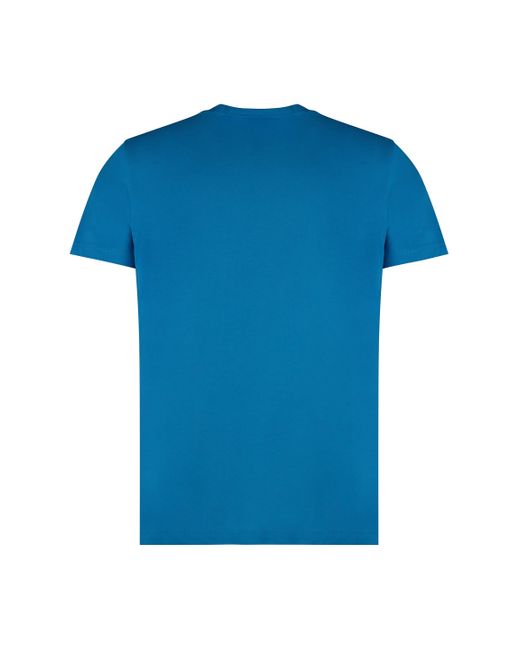 K-Way Blue Edouard Cotton Crew-neck T-shirt