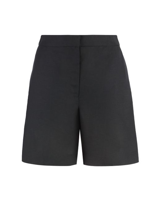 Shorts in misto lino di Calvin Klein in Gray