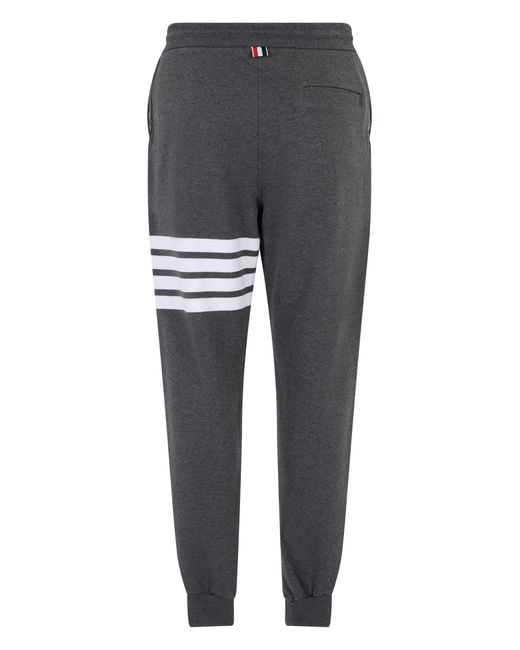 Thom Browne Gray Loopback Sports Pants for men