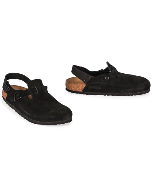 Birkenstock Black Tokio Suede Mules