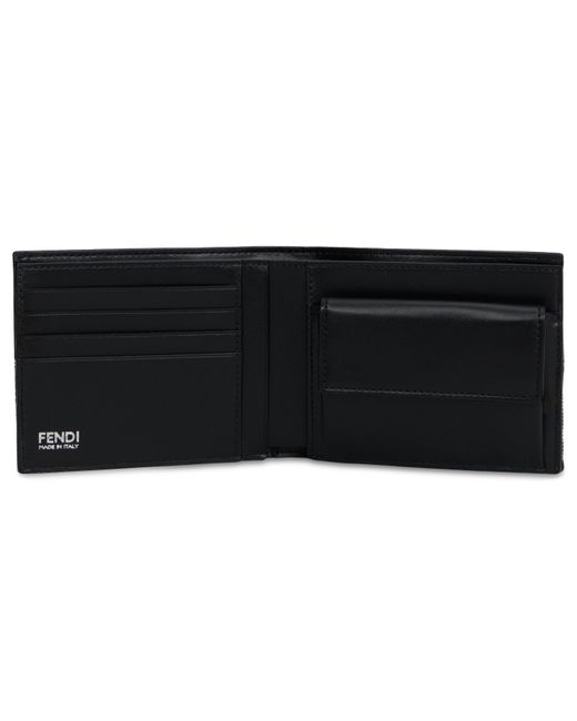 Fendi Black Wallet With Monogram for men