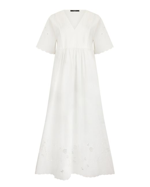 Weekend by Maxmara White Long Cotton Dress