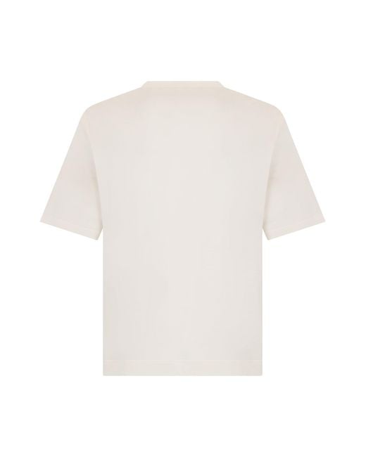 AMI White Short-Sleeved T-Shirt for men