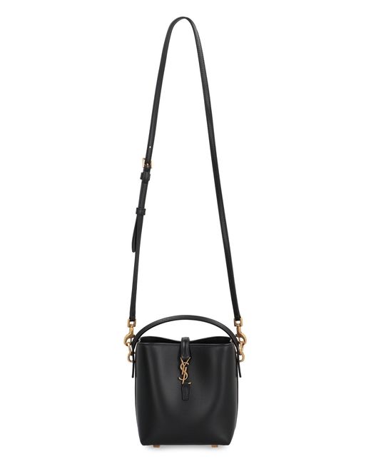 Saint Laurent Black Le 37 Mini Bucket Bag