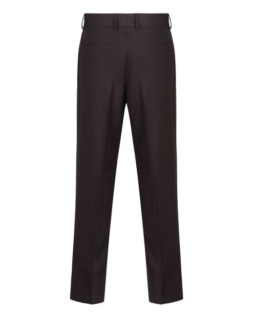 Fendi Gray Wool Pants for men