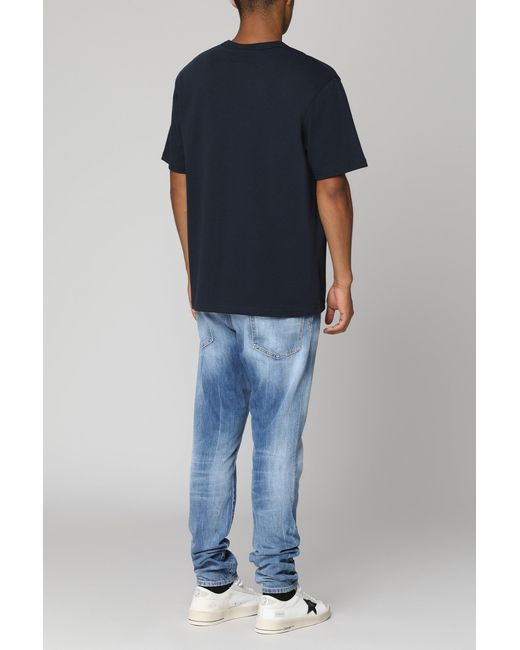 A.P.C. Blue T-Shirt Fabric: 100. T-Shirts for men