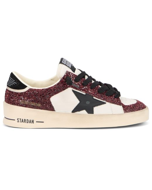Golden Goose Deluxe Brand Multicolor Stardan Leather Glitter Sneakers