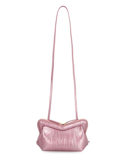 Mansur Gavriel Pink Mini M Frame Leather Bag