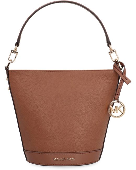 MICHAEL Michael Kors Brown Townsend Leather Bucket Bag