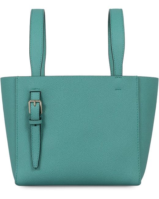 Borsa a secchiello Soft Micro di Valextra in Green