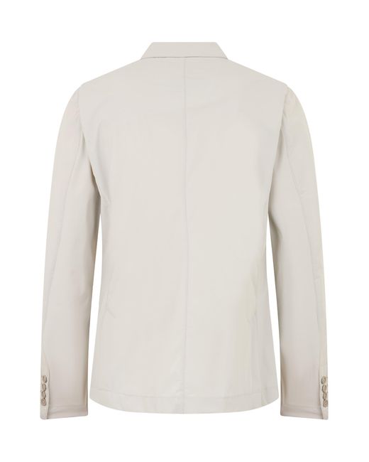 Herno White Double-Breasted Jacket for men