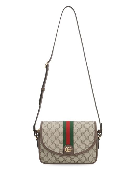 Gucci Gray Ophidia gg Supreme Fabric Shoulder Bag