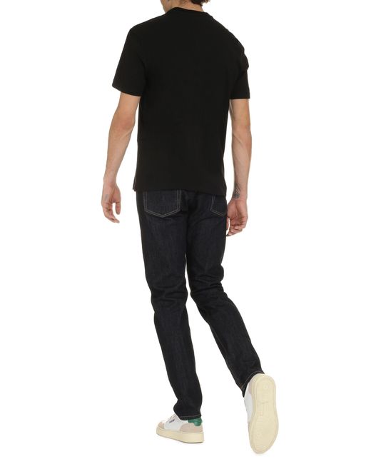 Golden Goose Deluxe Brand Black Cotton Crew-Neck T-Shirt for men
