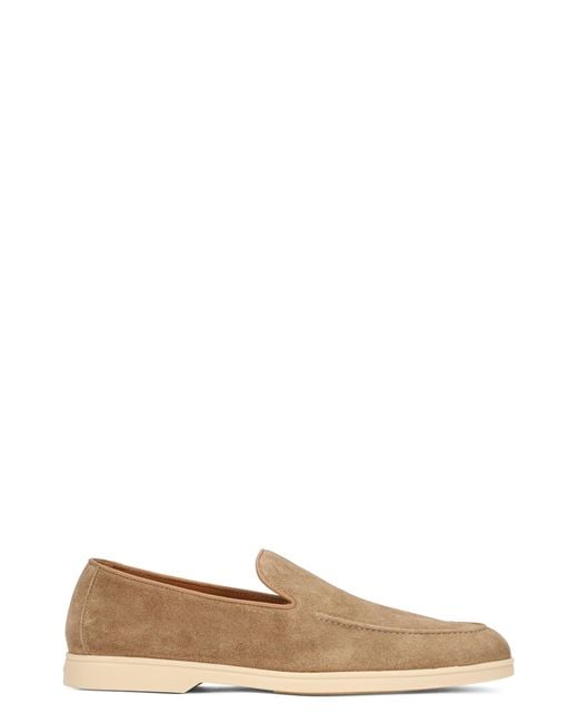 Doucal's Brown Suede Loafers for men