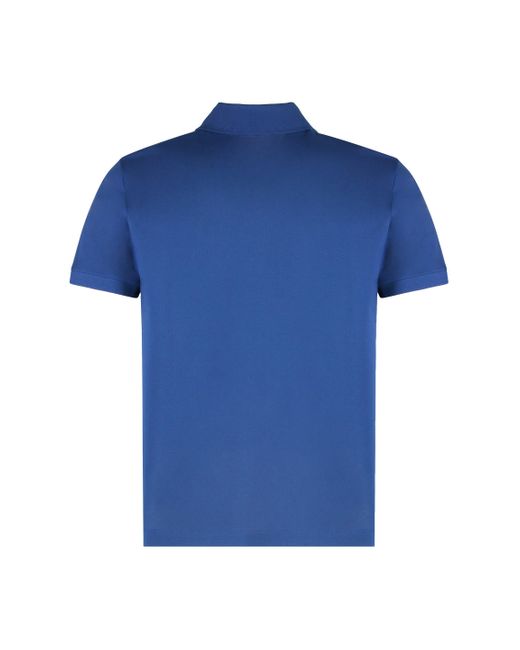 Paul & Shark Blue Solid Shirt Collar Polo for men
