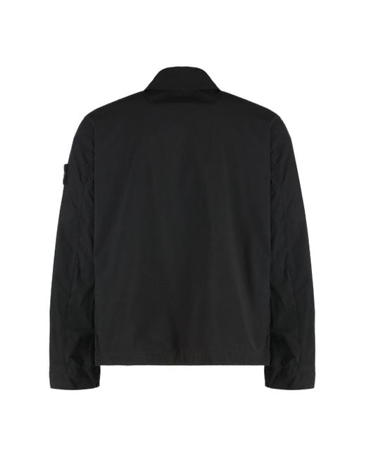 Stone Island Black Techno Fabric Jacket for men