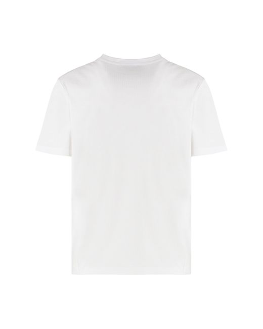 Tory Burch White Cotton Crew-Neck T-Shirt