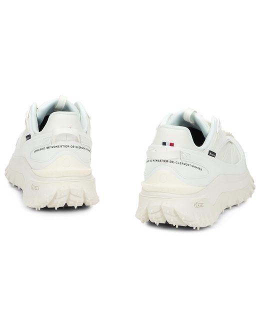 Moncler White Sneakers With High Sole for men