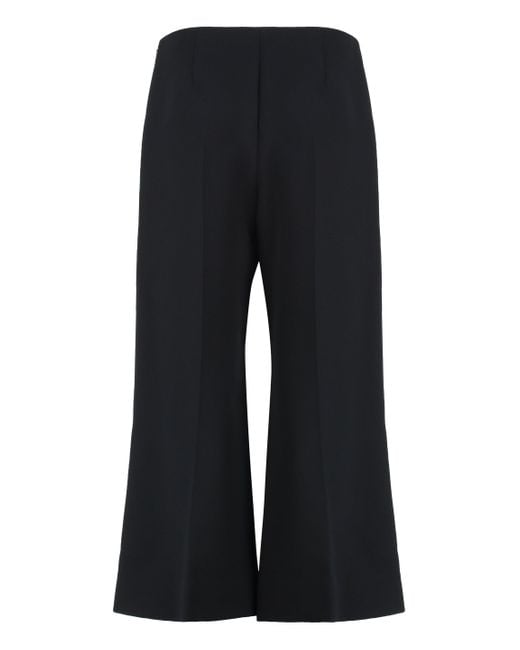 Khaite Black Cropped Pants