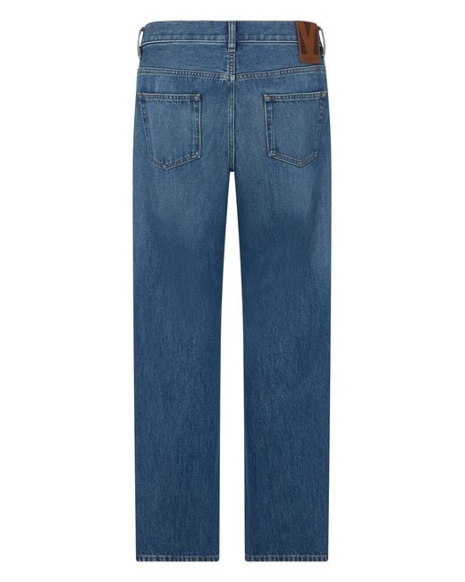 Valentino Garavani Blue Straight Jeans for men