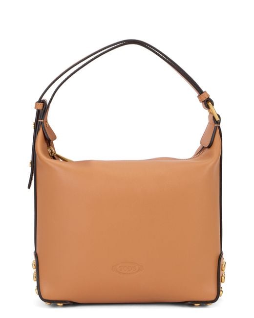 Tod's Brown Mini Bag Metal Dots