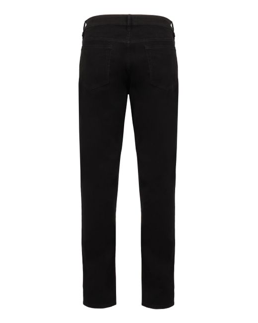 FRAME Black 5-Pocket Slim Fit Jeans for men