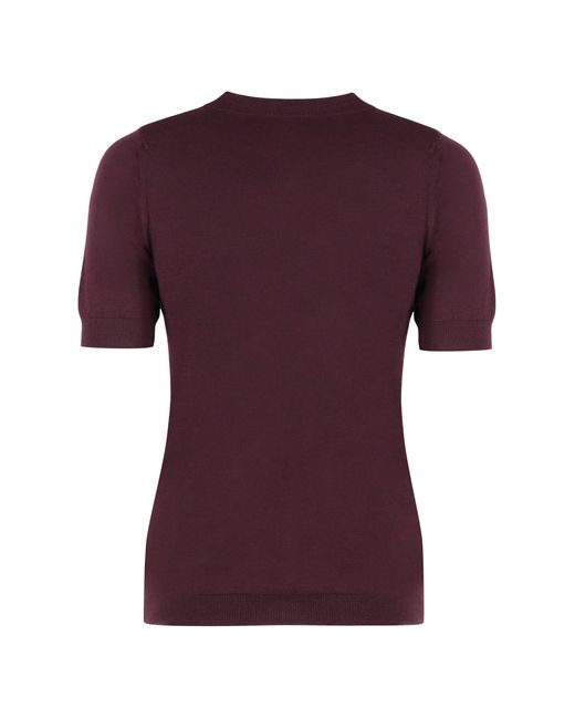 Etro Red Short Sleeve Sweater