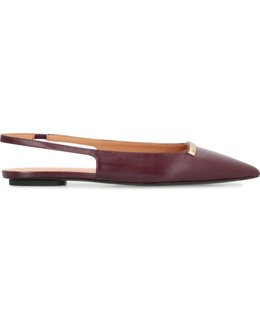 Tod's Red Slingback Ballerinas