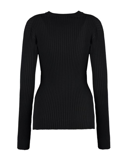 Stella McCartney Black Viscose-Blend Sweater
