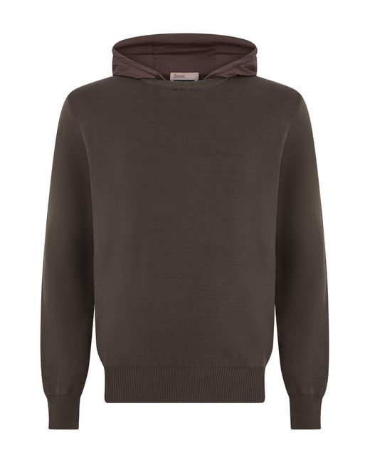 Pullover con Cappuccio di Herno in Gray da Uomo