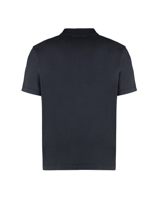 C P Company Black Cotton Polo Shirt for men