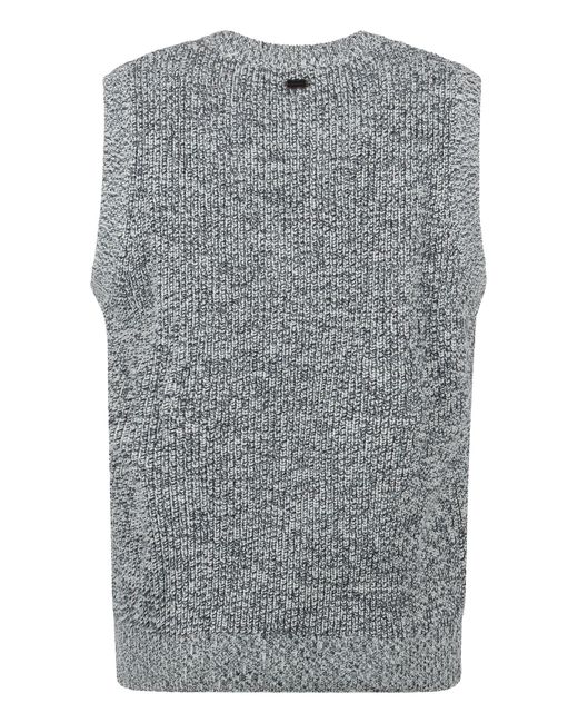 Agnona Gray Knitted Vest for men