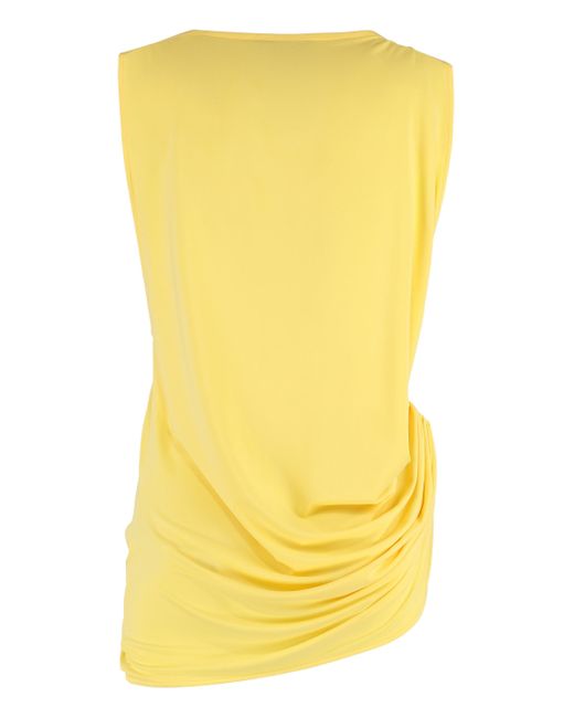 Jacquemus Yellow Square Neck Top
