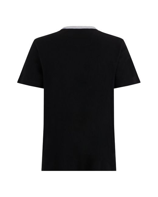 Boss Black Cotton T-Shirt for men
