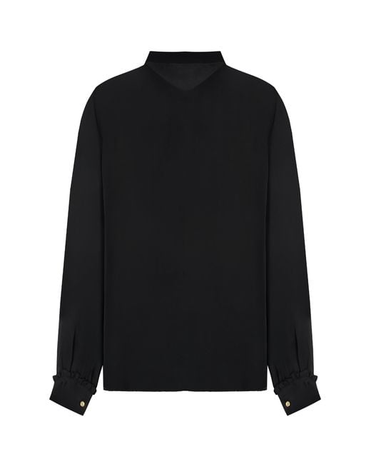 MICHAEL Michael Kors Black Silk Blend Blouse