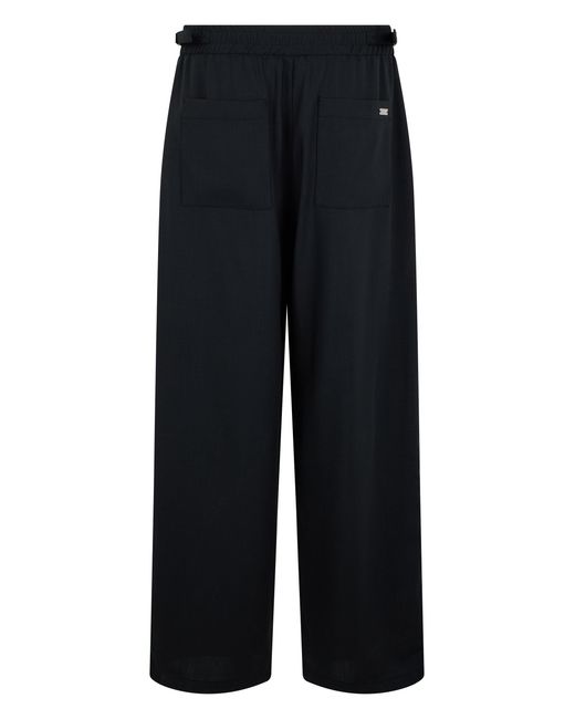 AMI Blue Tailored Pants With Elastic Waist