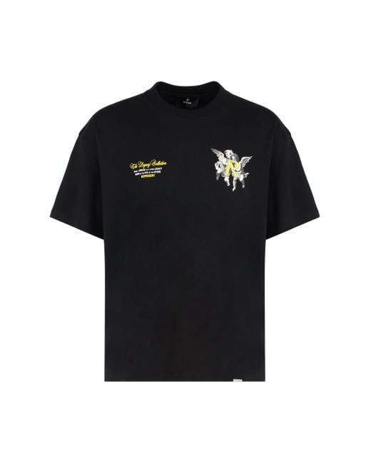 Represent Black T-Shirt Crew Neck Legacy Cherubs for men