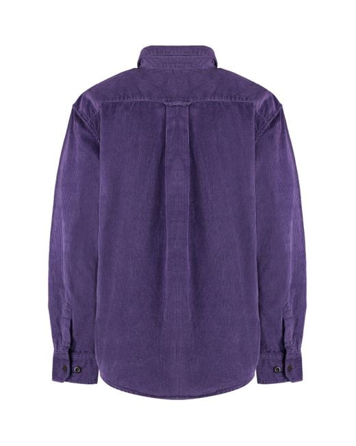 Gant Purple Corduroy Shirt for men