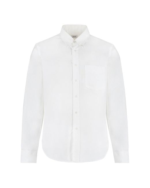 Aspesi White Cotton Poplin Shirt for men
