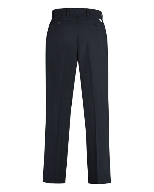 Department 5 Blue E-Motion Wool Blend Trousers