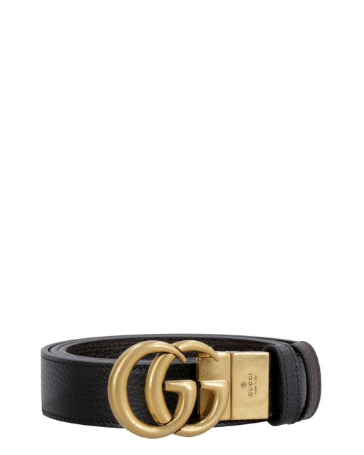 Gucci Black Reversible Leather Belt for men