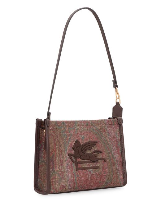 Etro Brown Pouch Arnica With Pegaso