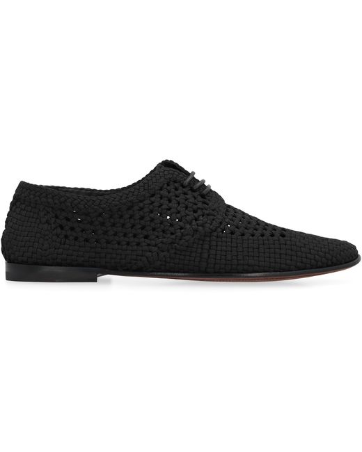 Dolce & Gabbana Black Dolce & Gabbana Derby Lace-Up Shoes for men