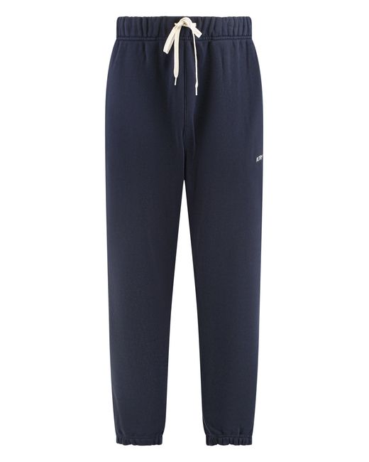 Autry Blue Cotton Track-Pants for men